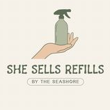 She sells Refills, By the Seashore Logo
